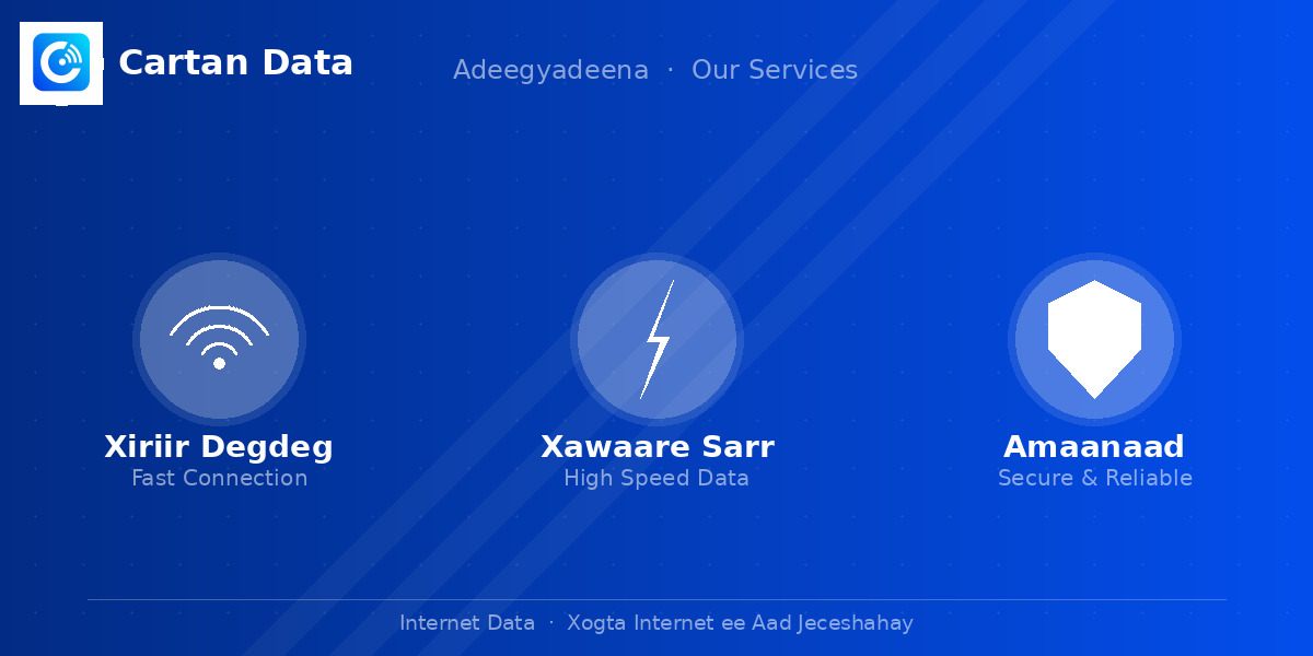 Cartan Data · Adeegyadeena
